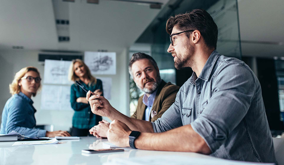 Management hat ein Meeting