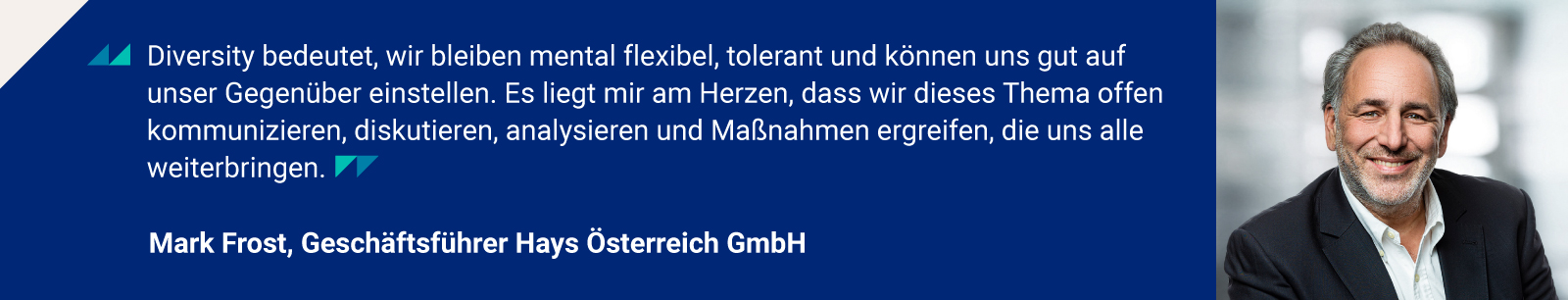 Mark Frost, Geschäftsführer Hays Österreich GmbH Mark Frost, Geschäftsführer Hays Österreich GmbH